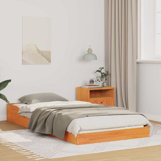Struttura del letto Marrone cerato 80 x 200 cm Pino massello | homemem39