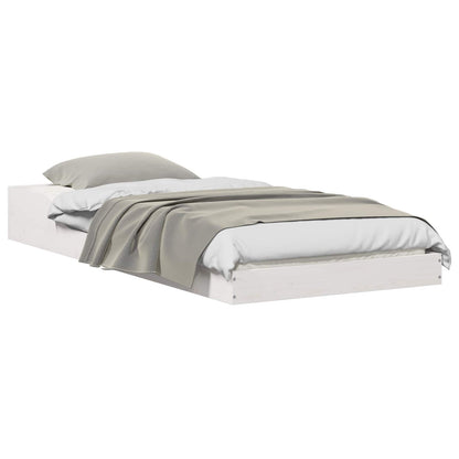 Struttura del letto Bianco 80 x 210 cm Pino massello