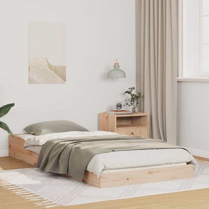 Struttura del letto Marrone 100 x 210 cm Pino massello