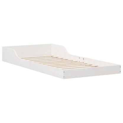Struttura del letto Bianco 100 x 210 cm Pino massello | homemem39