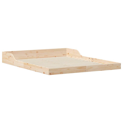 Struttura del letto Marrone 140 x 210 cm Pino massello | homemem39