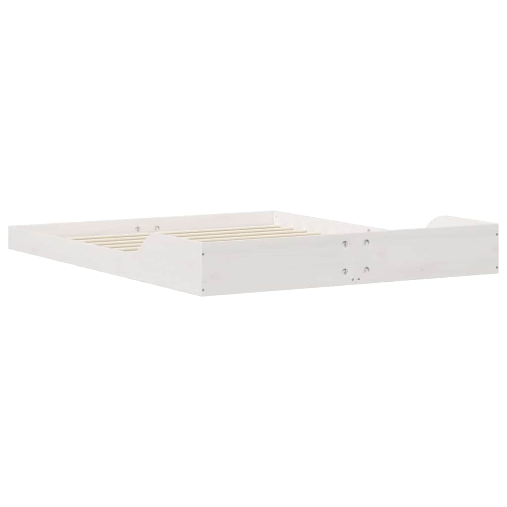 Struttura del letto Bianco 140 x 210 cm Pino massello | homemem39
