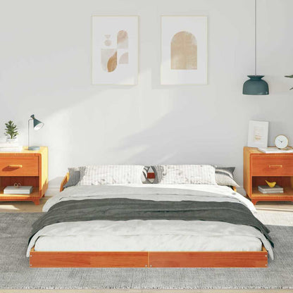 Struttura del letto Marrone cerato 140 x 210 cm Pino massello | homemem39