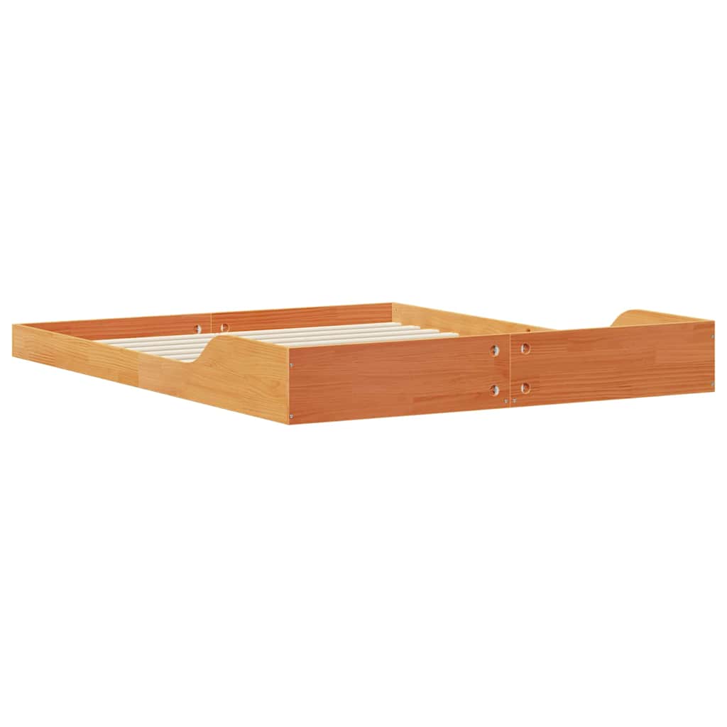 Struttura del letto Marrone cerato 140 x 210 cm Pino massello | homemem39