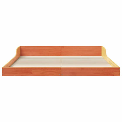 Struttura del letto Marrone cerato 160 x 210 cm Pino massello | homemem39