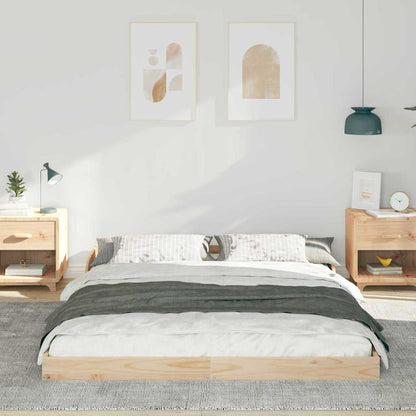Struttura del letto Marrone 140 x 220 cm Pino massello | homemem39