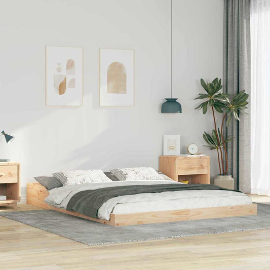 Struttura del letto Marrone 160 x 220 cm Pino massello | homemem39