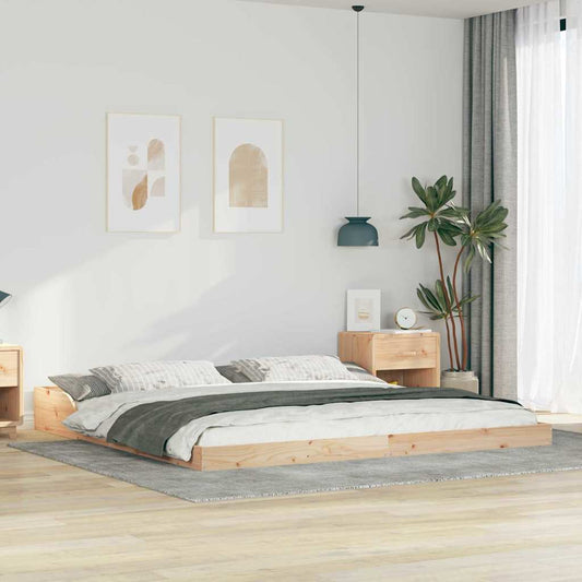 Struttura del letto Marrone 180 x 220 cm Pino massello | homemem39