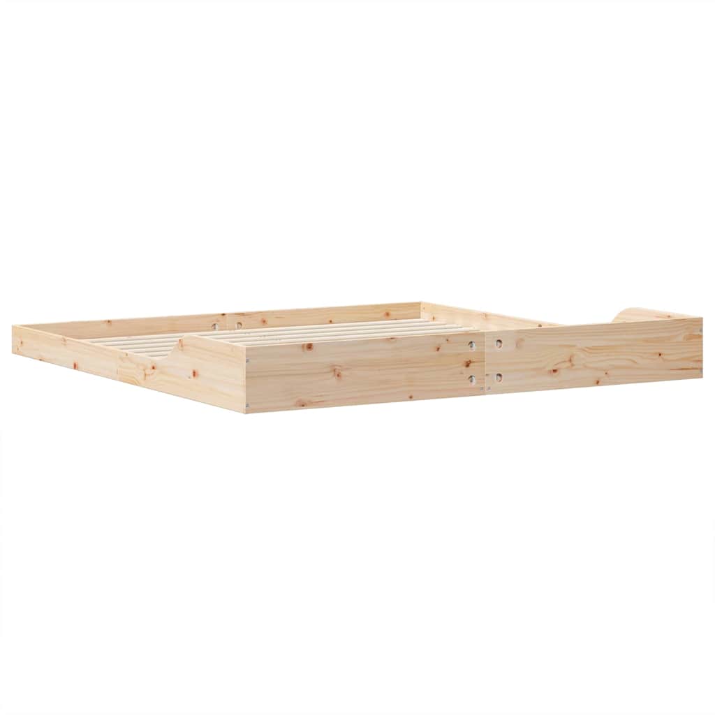 Struttura del letto Marrone 180 x 220 cm Pino massello | homemem39