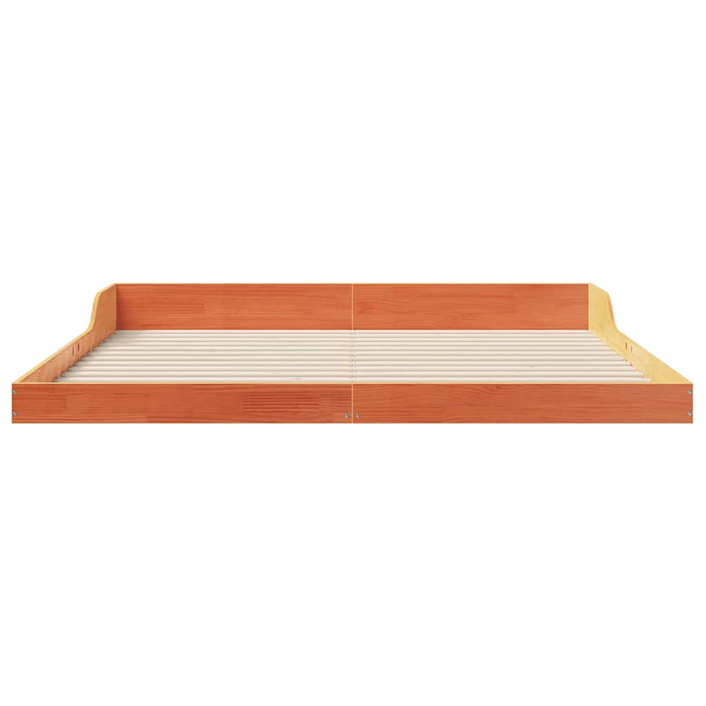 Struttura del letto Marrone cerato 200 x 220 cm Pino massello | homemem39