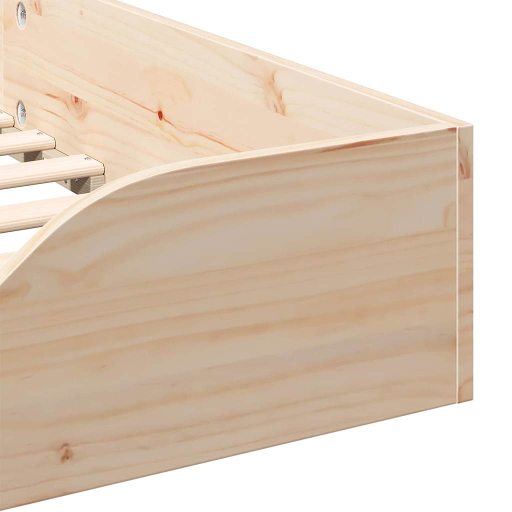 Struttura del letto Marrone 100 x 200 cm Pino massello | homemem39