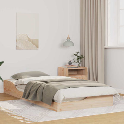 Struttura del letto Marrone 100 x 200 cm Pino massello | homemem39