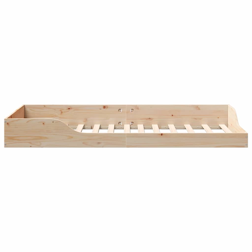 Struttura del letto Marrone 100 x 200 cm Pino massello | homemem39