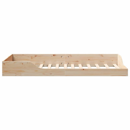 Struttura del letto Marrone 100 x 200 cm Pino massello | homemem39