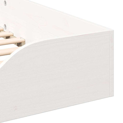 Struttura del letto Bianco 100 x 200 cm Pino massello