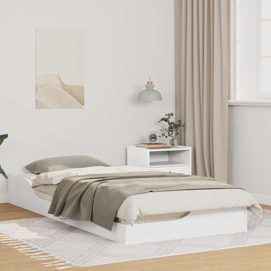 Struttura del letto Bianco 100 x 200 cm Pino massello | homemem39
