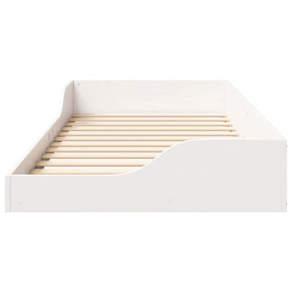 Struttura del letto Bianco 100 x 200 cm Pino massello | homemem39