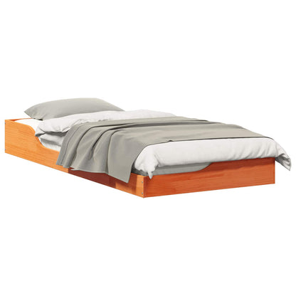 Struttura del letto Marrone cerato 100 x 200 cm Pino massello