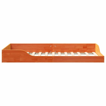 Struttura del letto Marrone cerato 90 x 190 cm Pino massello | homemem39
