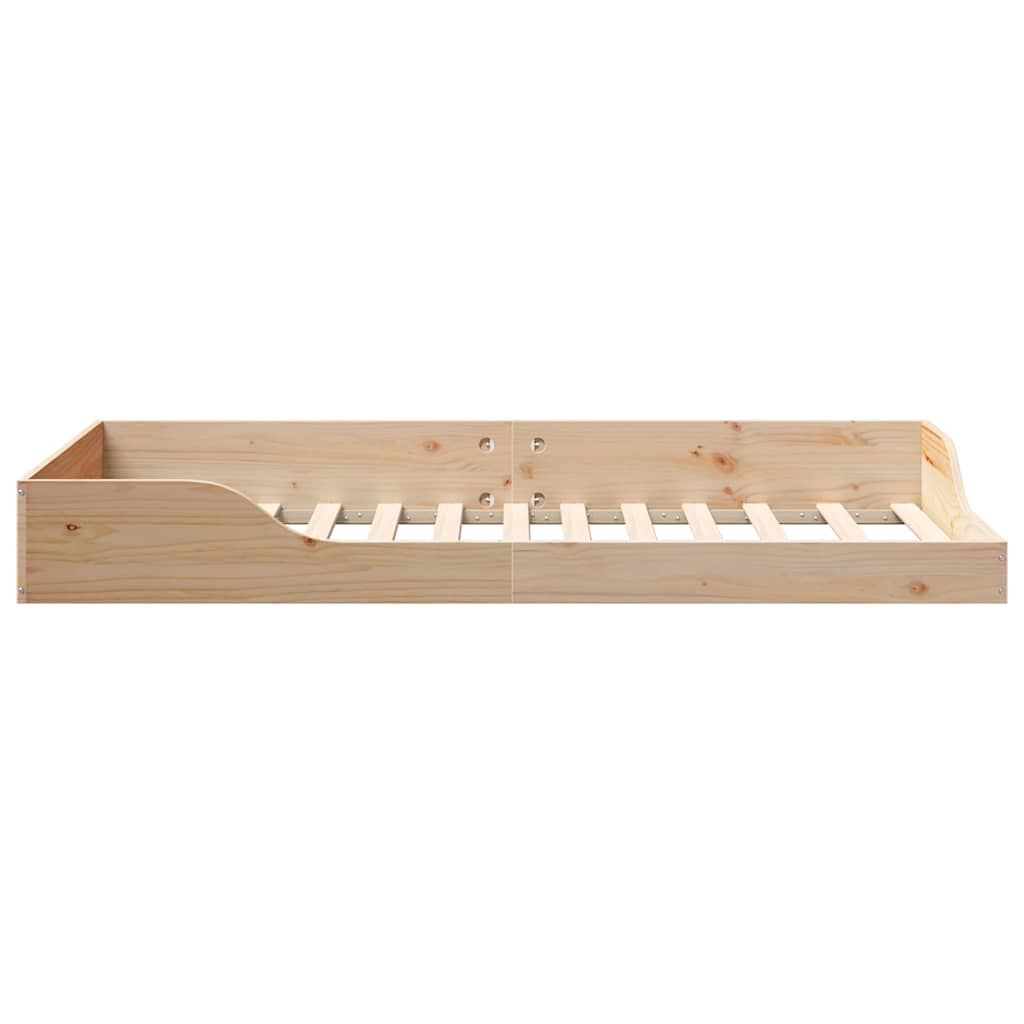 Struttura del letto Marrone 75 x 190 cm Pino massello