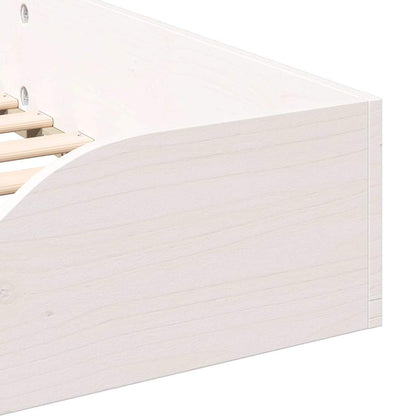 Struttura del letto Bianco 75 x 190 cm Pino massello | homemem39