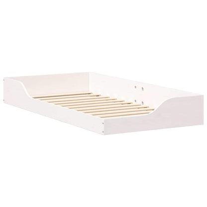 Struttura del letto Bianco 75 x 190 cm Pino massello | homemem39