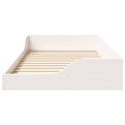 Struttura del letto Bianco 75 x 190 cm Pino massello | homemem39