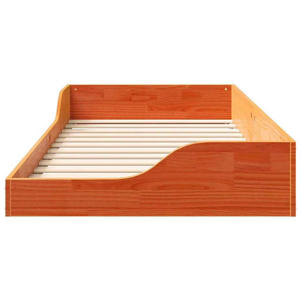 Struttura del letto Marrone cerato 75 x 190 cm Pino massello | homemem39