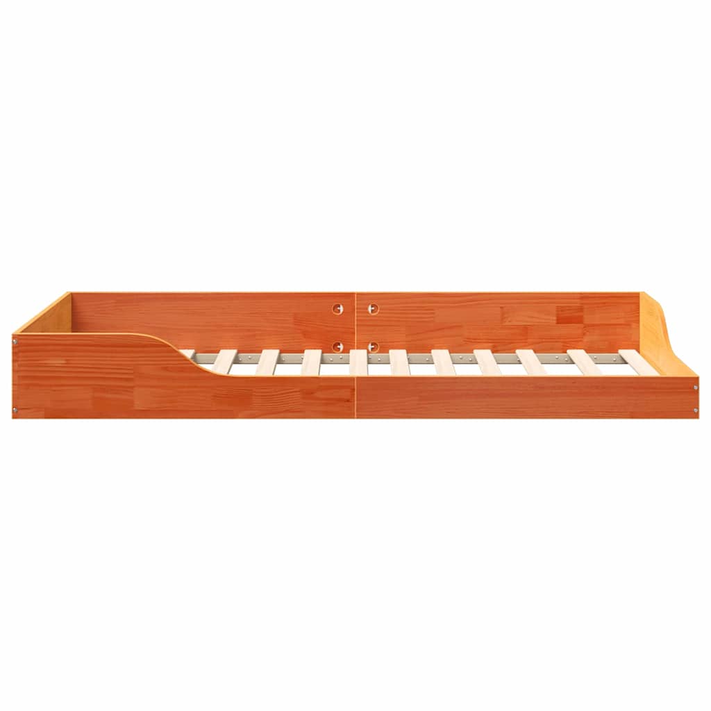 Struttura del letto Marrone cerato 75 x 190 cm Pino massello | homemem39