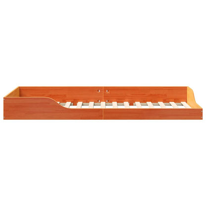 Struttura del letto Marrone cerato 90 x 210 cm Pino massello | homemem39