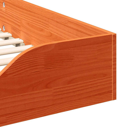 Struttura del letto Marrone cerato 100 x 210 cm Pino massello