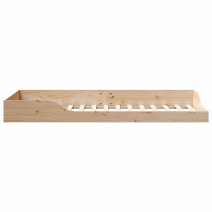 Struttura del letto Marrone 80 x 220 cm Pino massello | homemem39
