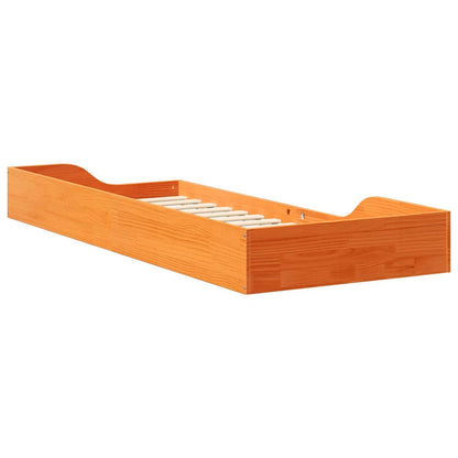Struttura del letto Marrone cerato 80 x 220 cm Pino massello | homemem39
