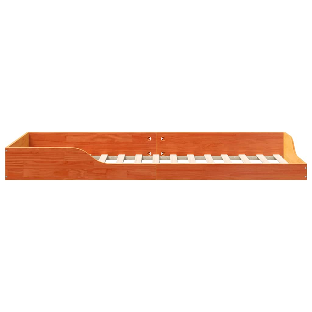 Struttura del letto Marrone cerato 80 x 220 cm Pino massello | homemem39