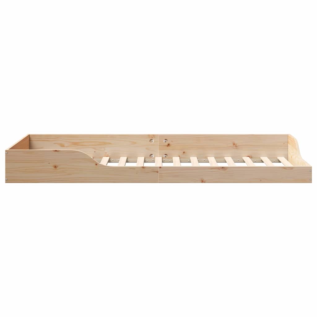 Struttura del letto Marrone 90 x 220 cm Pino massello | homemem39
