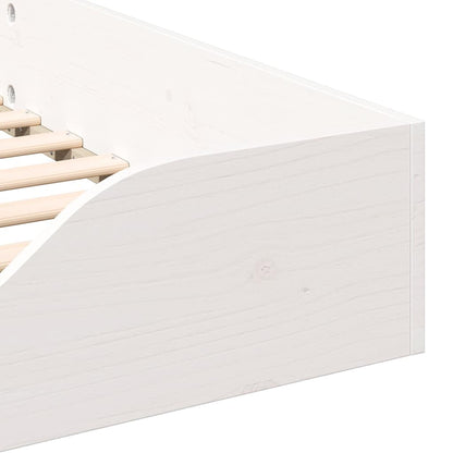 Struttura del letto Bianco 100 x 220 cm Pino massello | homemem39