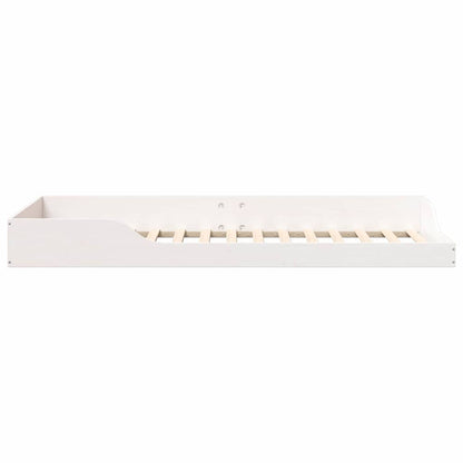 Struttura del letto Bianco 100 x 220 cm Pino massello | homemem39