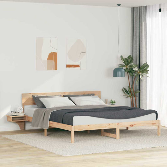 Struttura del letto Marrone 180 x 200 cm Pino massello | homemem39