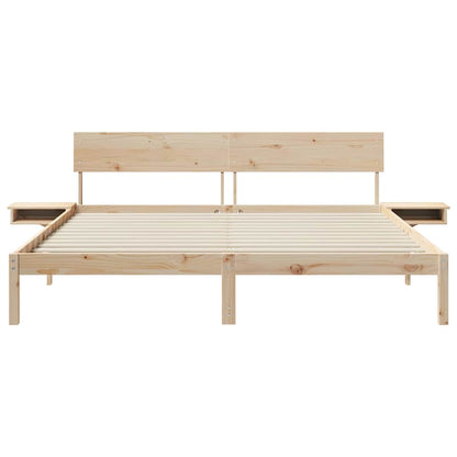 Struttura del letto Marrone 180 x 200 cm Pino massello | homemem39