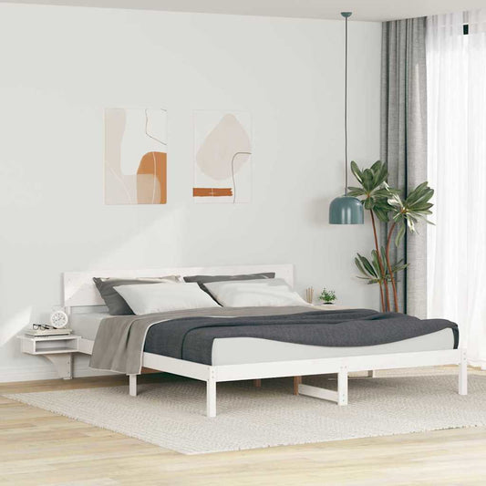 Struttura del letto Bianco 180 x 200 cm Pino massello | homemem39
