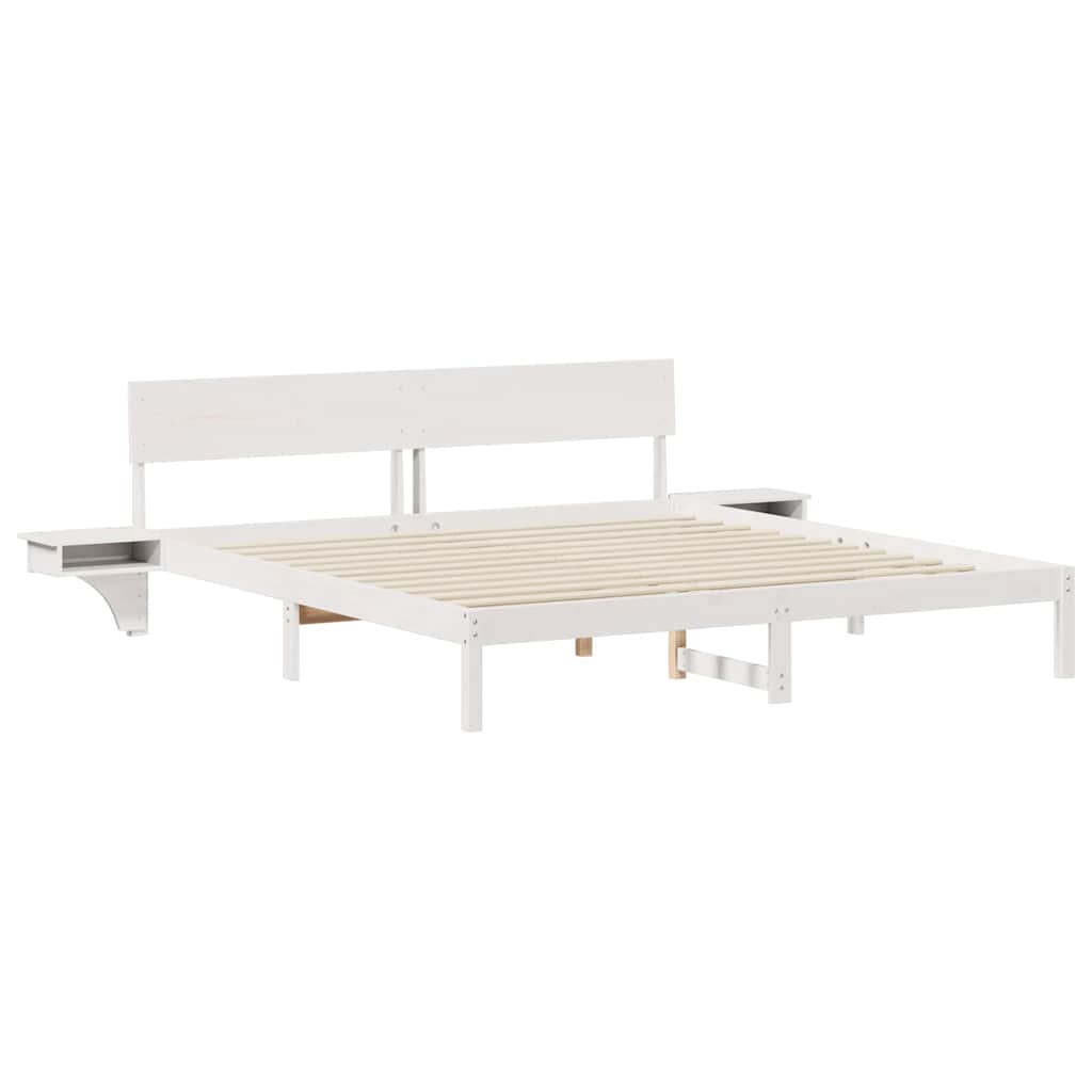 Struttura del letto Bianco 180 x 200 cm Pino massello | homemem39