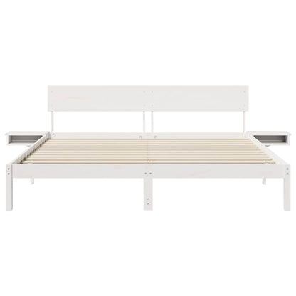 Struttura del letto Bianco 180 x 200 cm Pino massello | homemem39