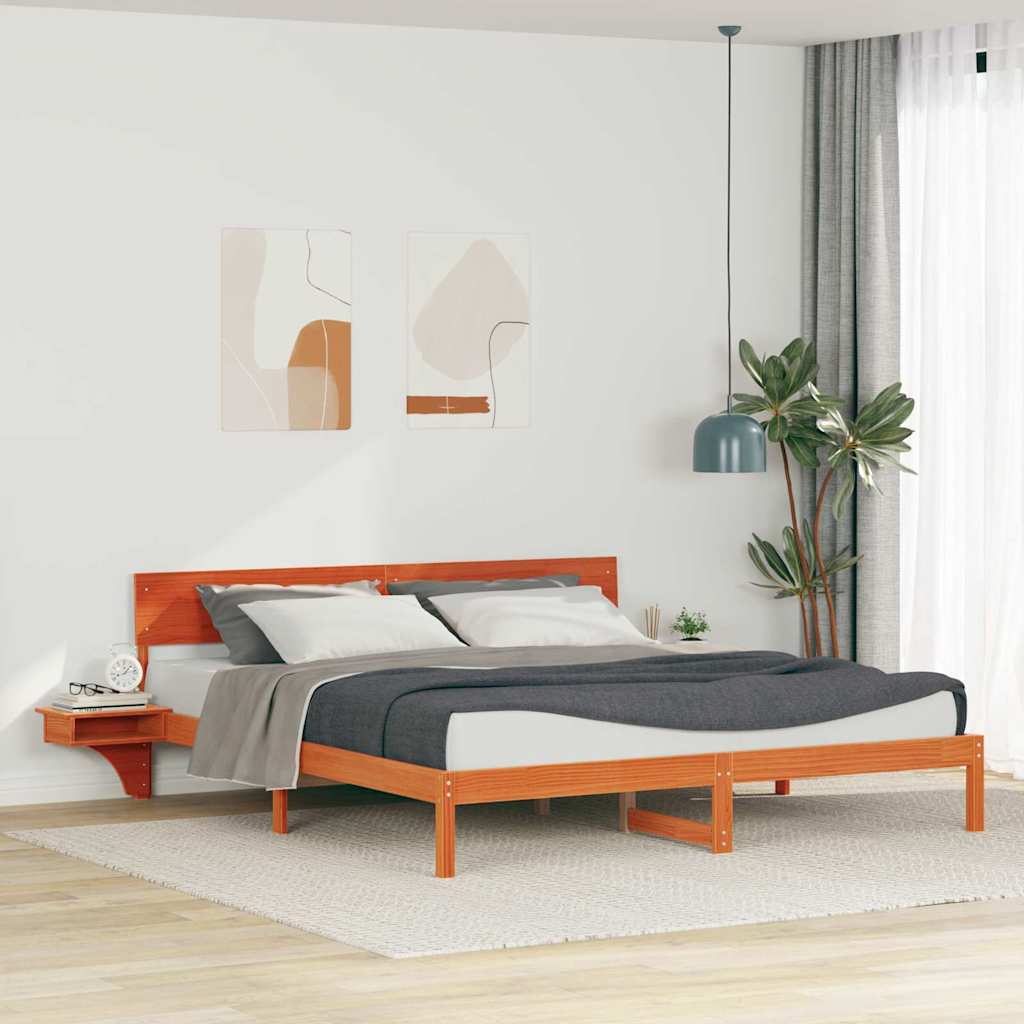 Struttura del letto Marrone cerato 180 x 200 cm Pino massello | homemem39