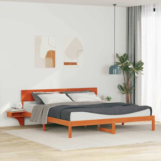 Struttura del letto Marrone cerato 180 x 200 cm Pino massello | homemem39