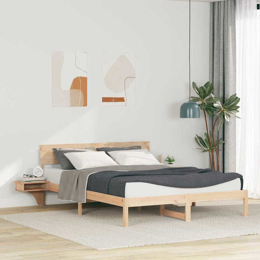 Struttura del letto Marrone 160 x 200 cm Pino massello | homemem39