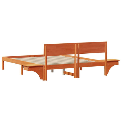 Struttura del letto Marrone cerato 160 x 200 cm Pino massello | homemem39