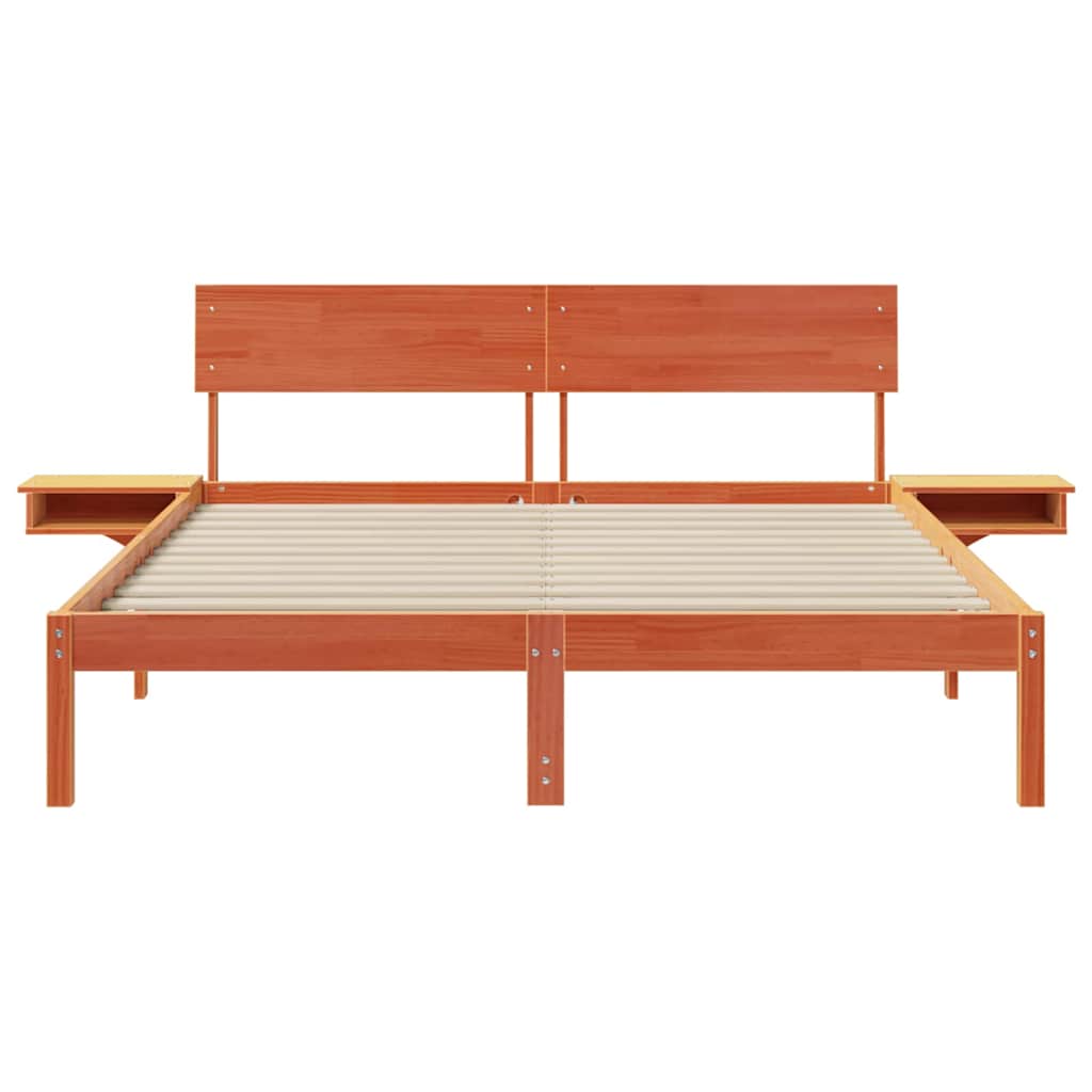 Struttura del letto Marrone cerato 160 x 200 cm Pino massello | homemem39