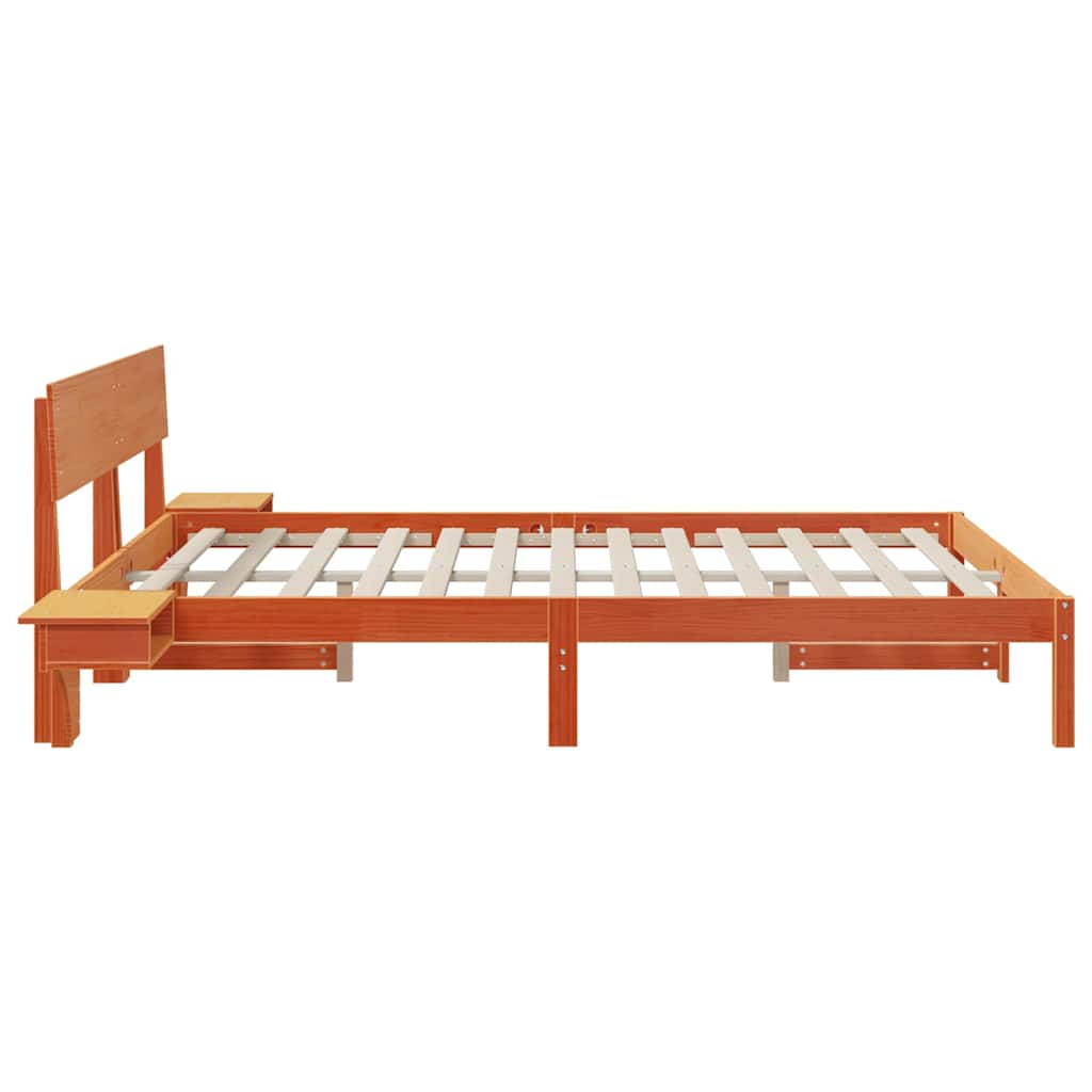 Struttura del letto Marrone cerato 160 x 200 cm Pino massello | homemem39