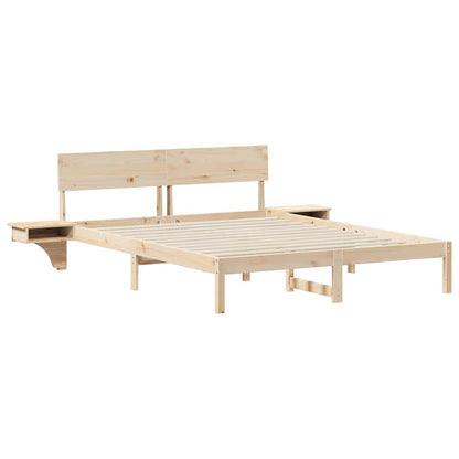 Struttura del letto Marrone 150 x 200 cm Pino massello | homemem39