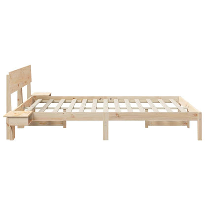 Struttura del letto Marrone 150 x 200 cm Pino massello | homemem39
